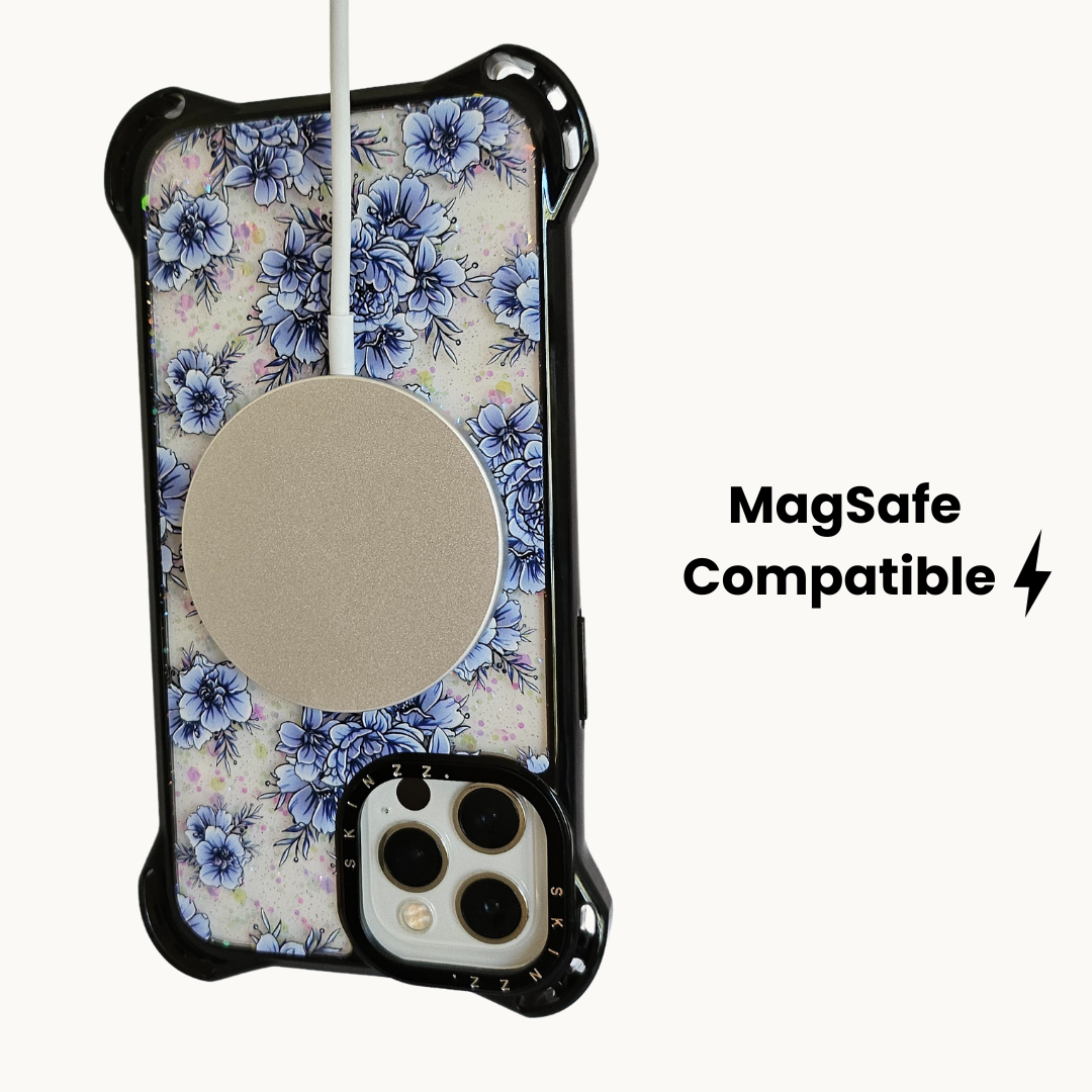 *EXCLUSIVE* Blossom-Blue Shockproof iPhone Case