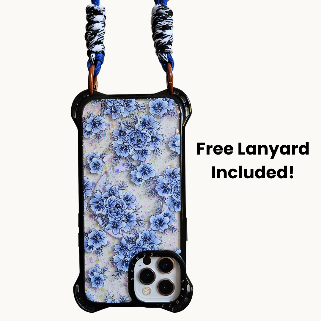 *EXCLUSIVE* Blossom-Blue Shockproof iPhone Case