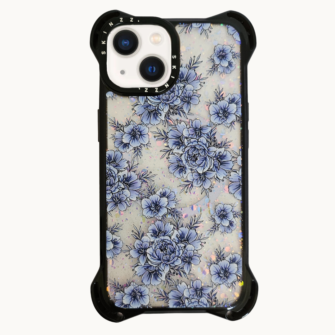 *EXCLUSIVE* Blossom-Blue Shockproof iPhone Case