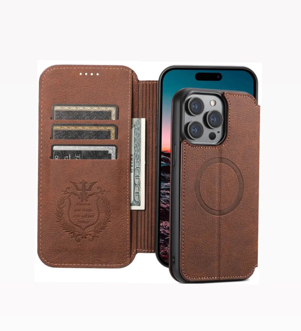 Flip Wallet Card Holder iPhone Case