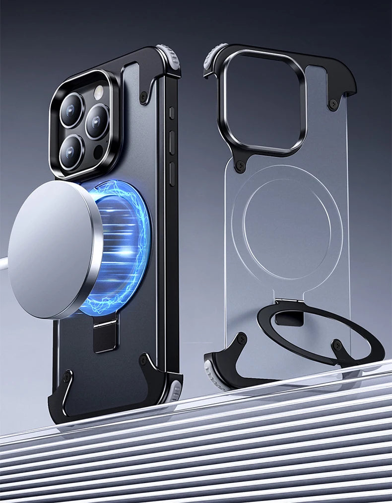 *NEW* Aluminum Frosted Matte Rimless iPhone Case