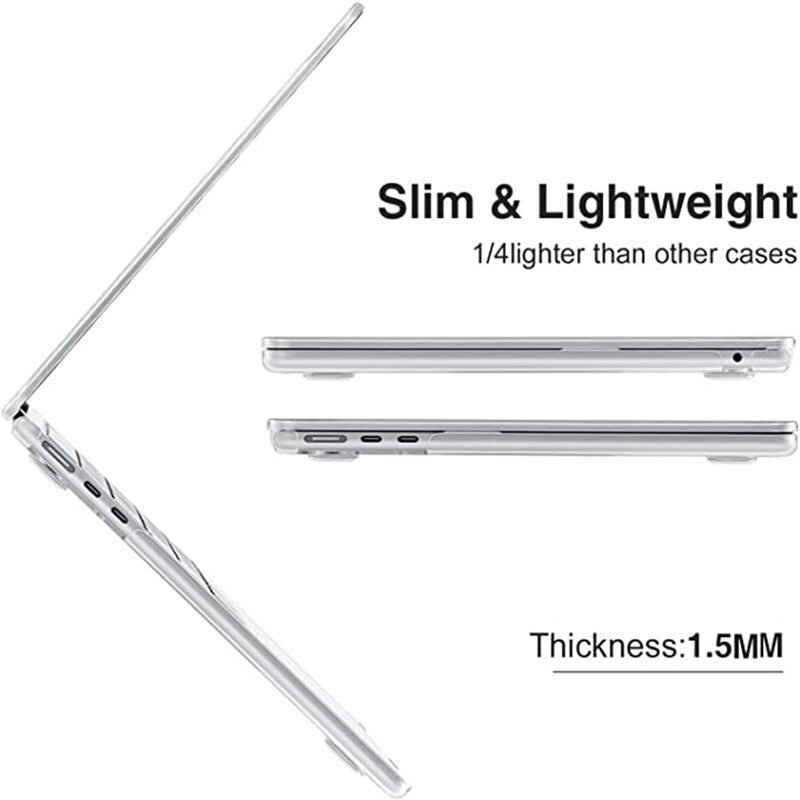 Transparent Black&White MacBook Case
