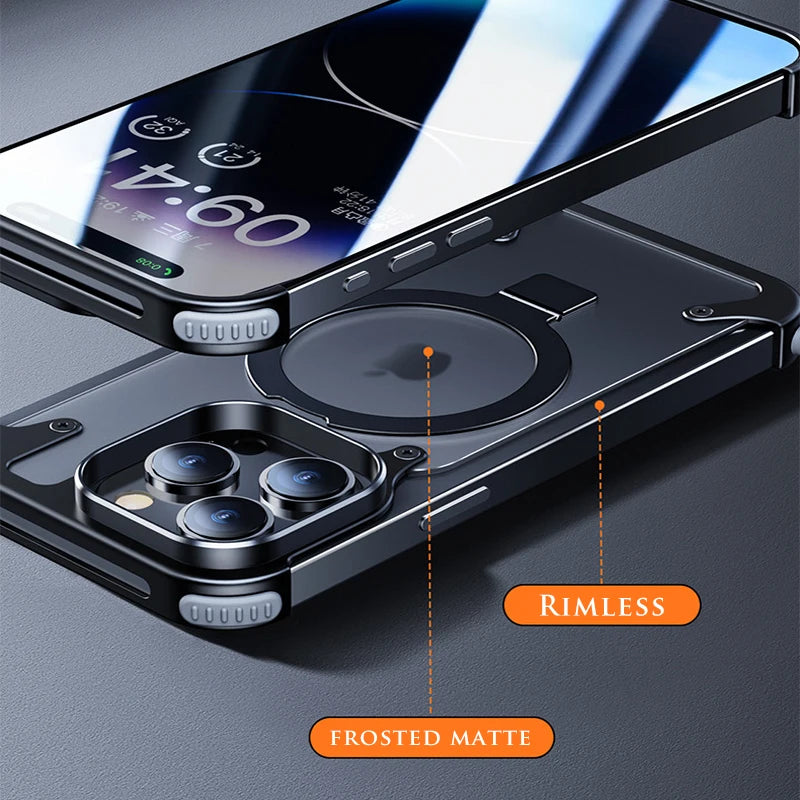 *NEW* Aluminum Frosted Matte Rimless iPhone Case