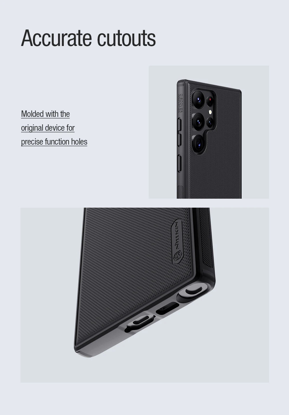 Sleek Black Textured Case