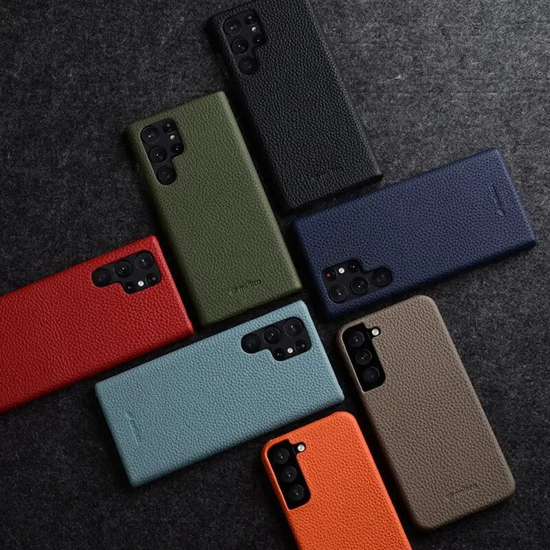 Melkco Genuine Leather Aesthetic Samsung Case