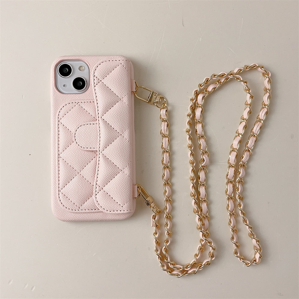 Crossbody Lanyard Wallet Case