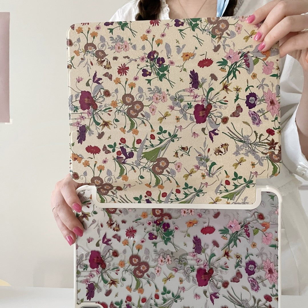 Luxury Vintage Floral iPad Case