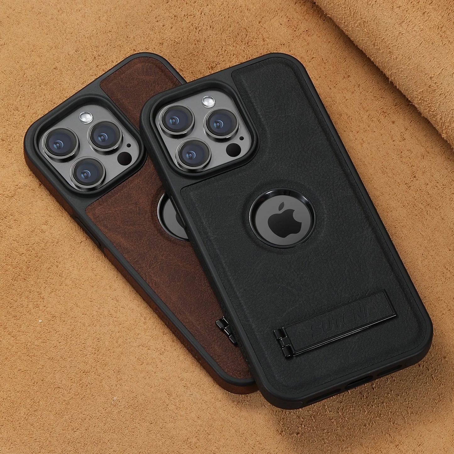 Kickstand MagSafe Leather iPhone Case