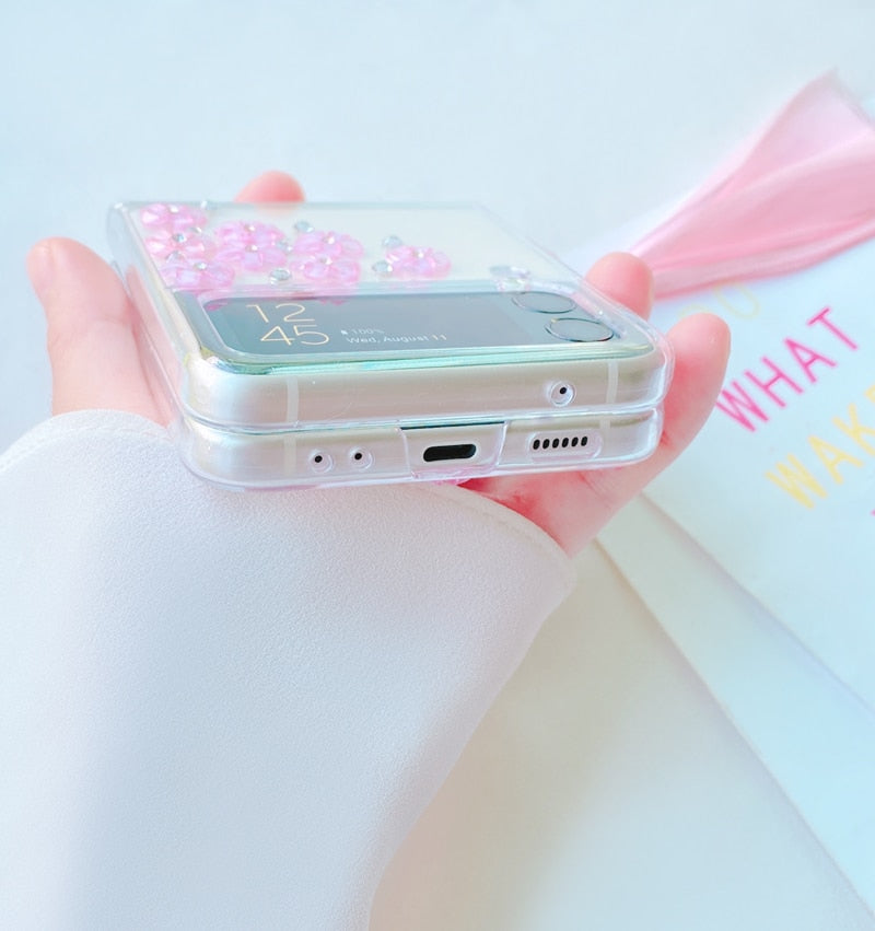 Designer Flower Z Flip Case