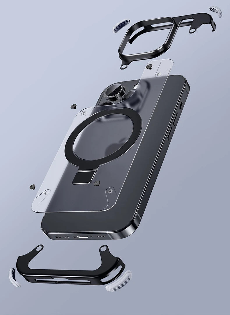 *NEW* Aluminum Frosted Matte Rimless iPhone Case