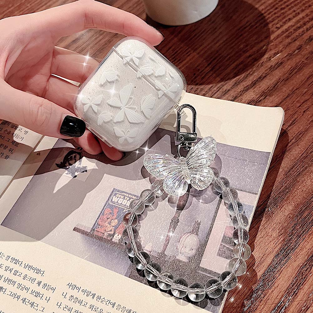 Glitter Butterfly AirPods Case