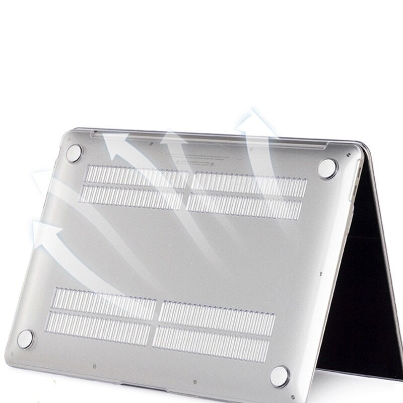 Transparent Black&White MacBook Case