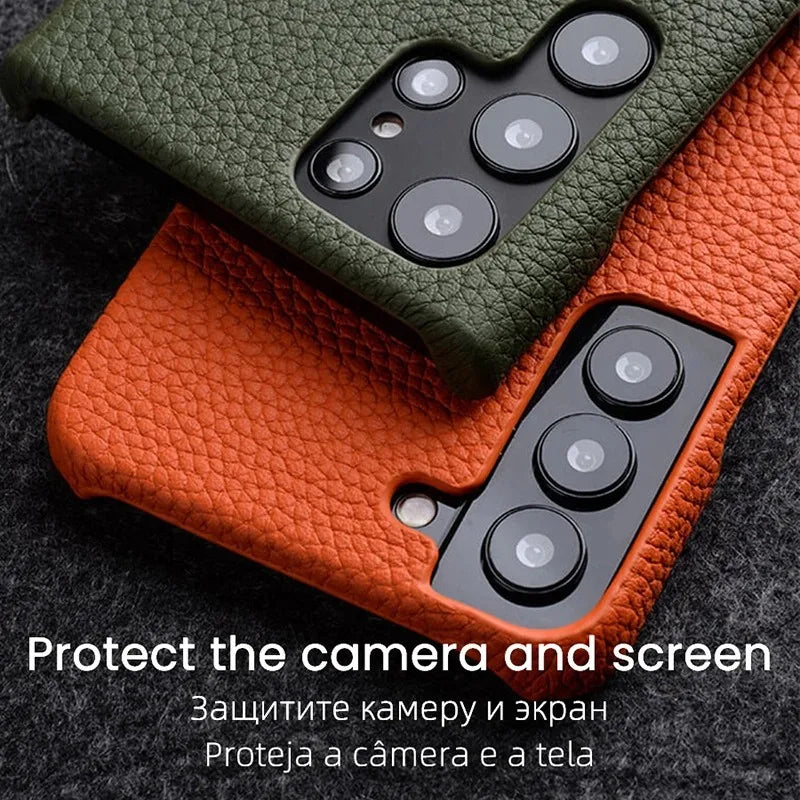 Melkco Genuine Leather Aesthetic Samsung Case