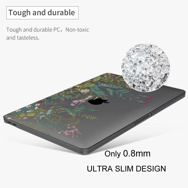 Elegant Floral MacBook Case