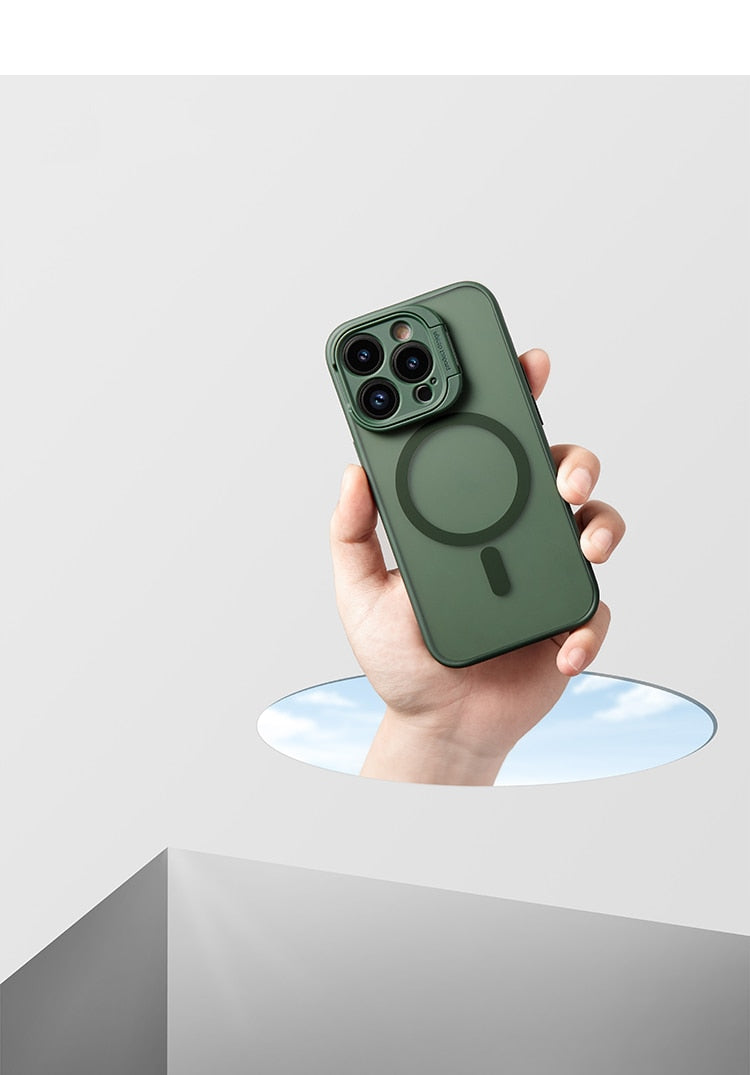 Translucent Stand Bracket Magsafe iPhone Case