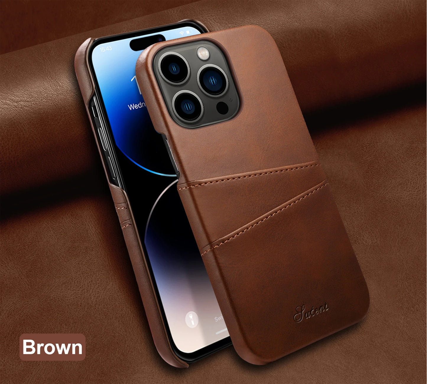 Card Holder Leather iPhone Case