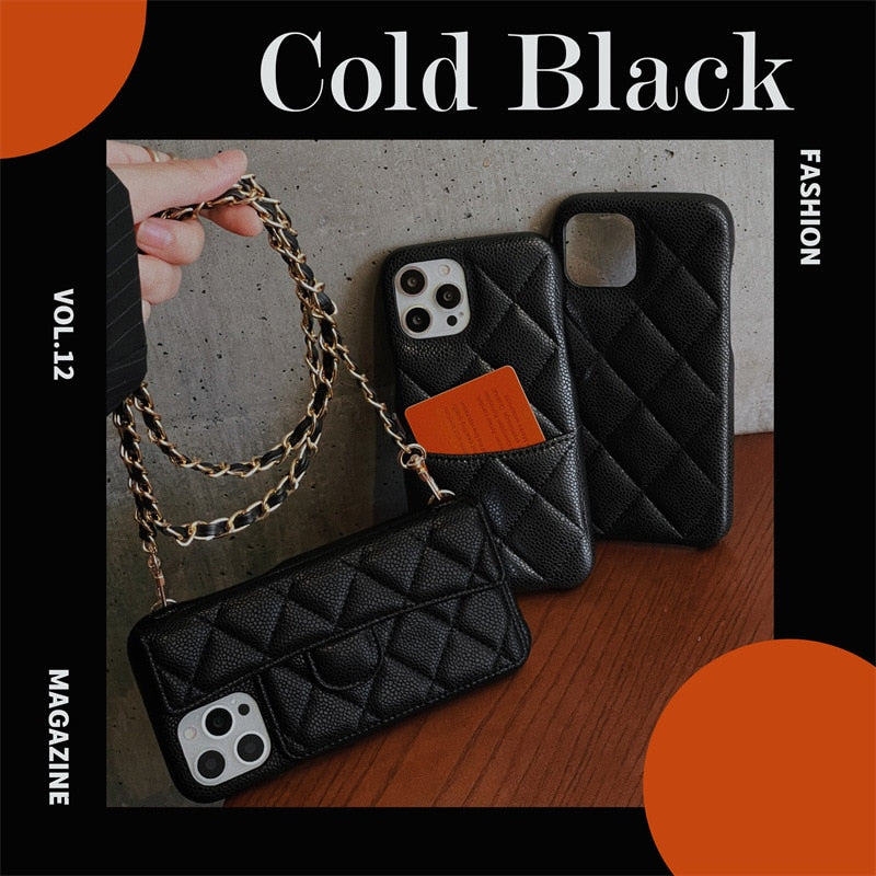 Crossbody Lanyard Wallet Case