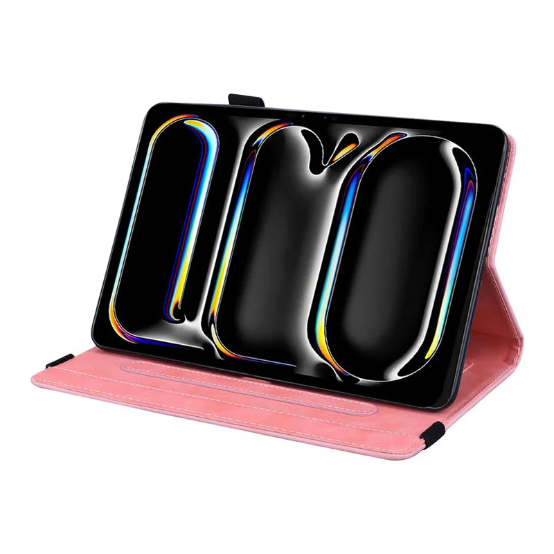 3D Flower Embossed Leather Case for iPad *Air* 13 Inch