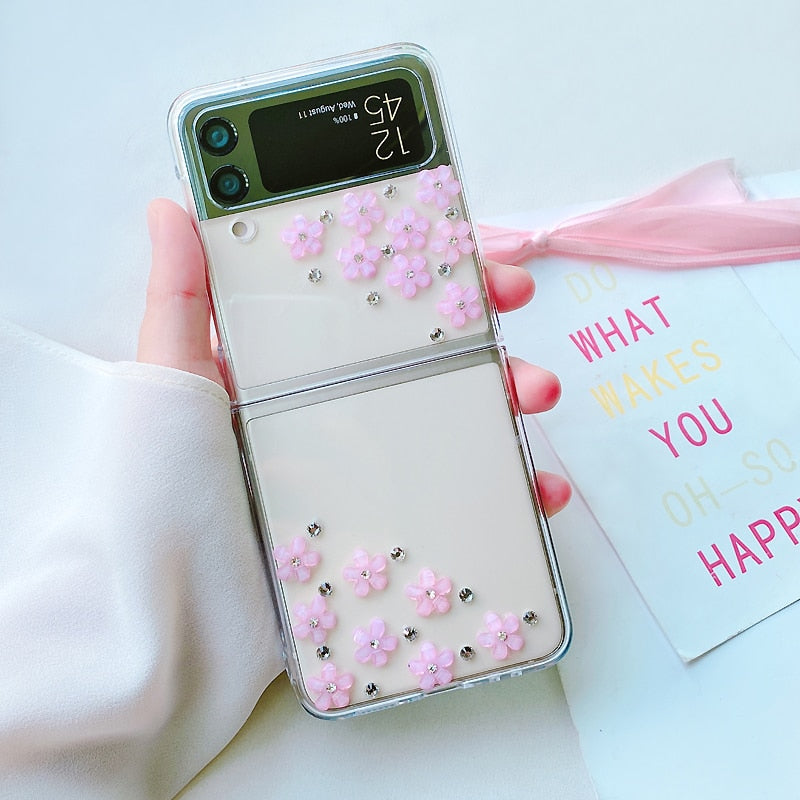 Designer Flower Z Flip Case