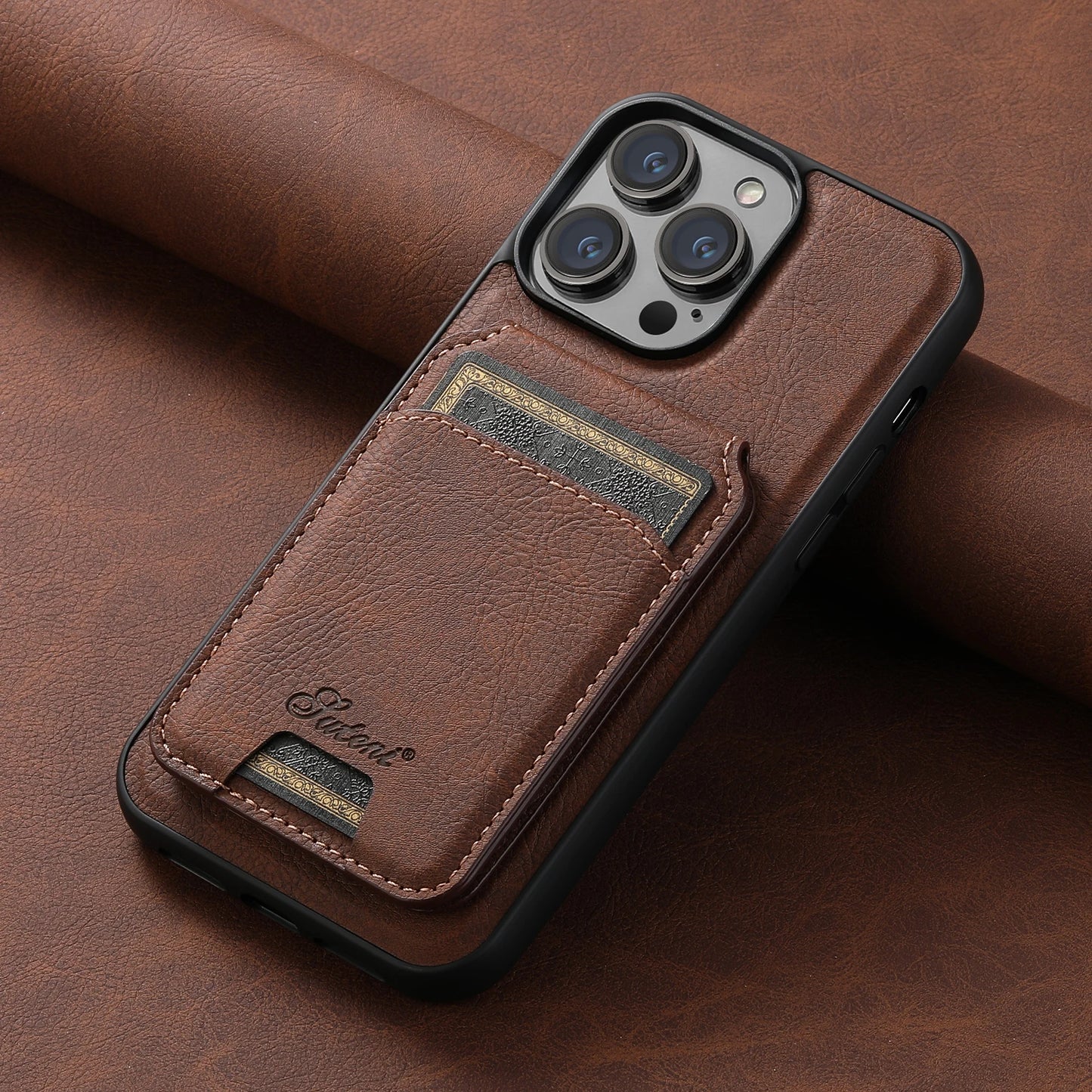 Leather Wallet Magnetic iPhone Case (MagSafe)