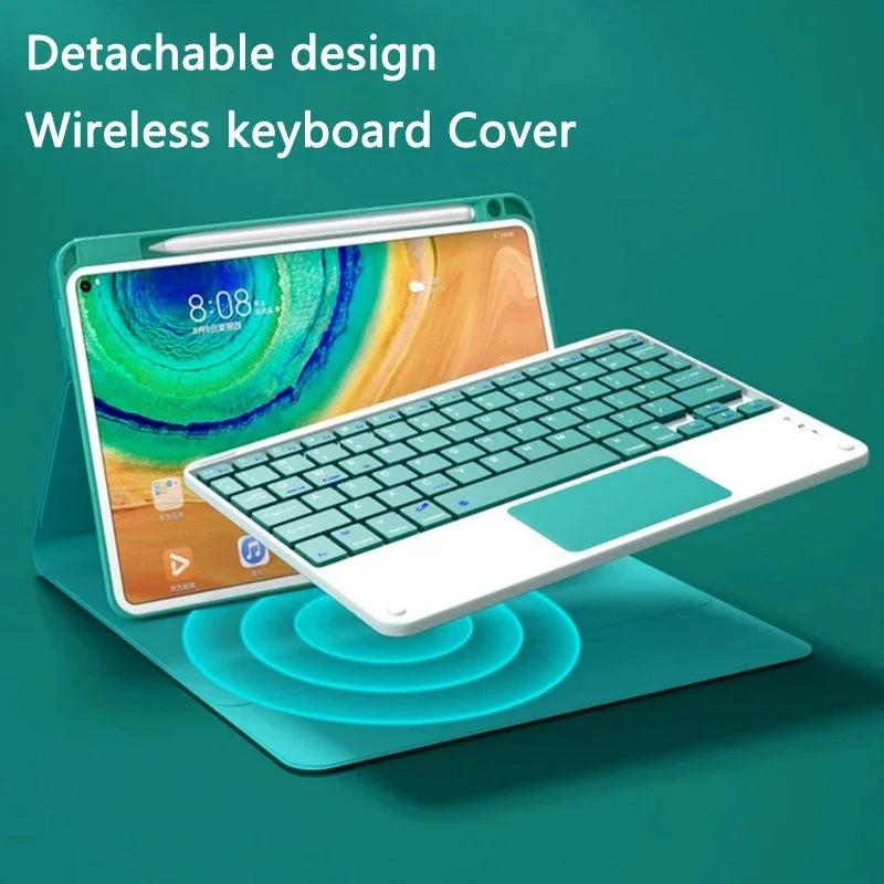 Wireless Detachable Keyboard/Mouse Case for iPad Pro 11 inch 2024 (M4)