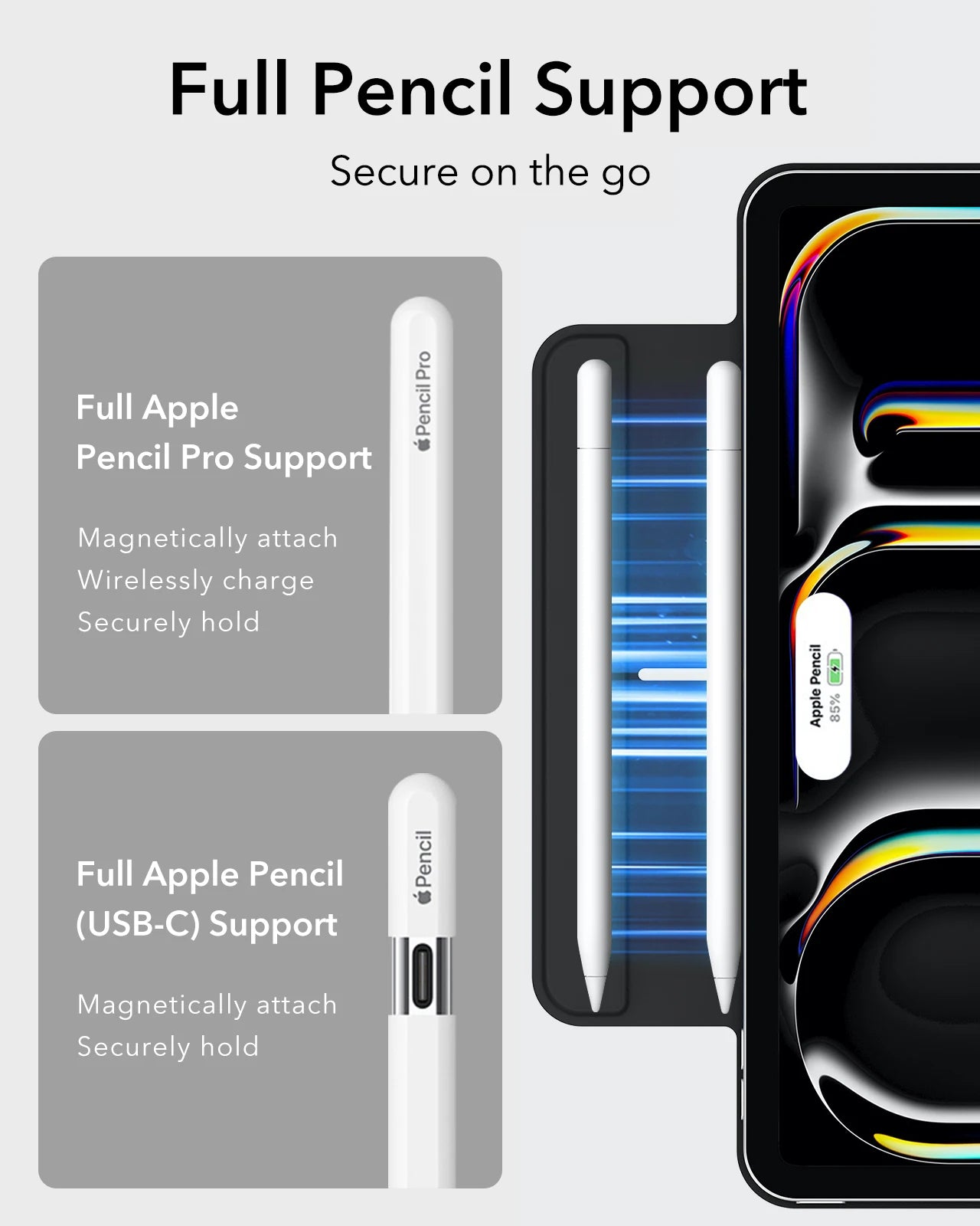 Magnetic Trifold Stand iPad Case