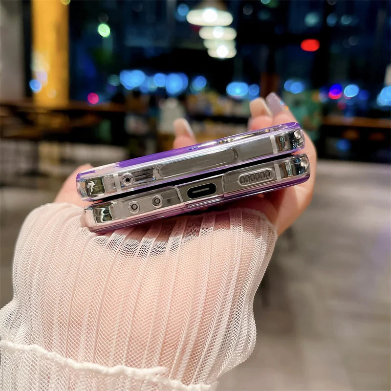 Purple Butterfly+Daisy Case