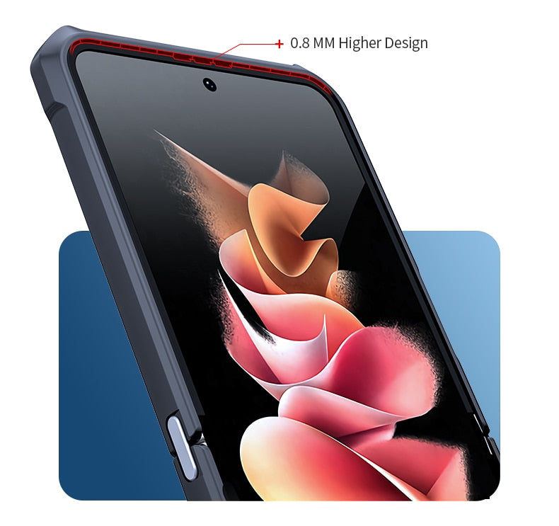 Transparent Shockproof Z Flip Case
