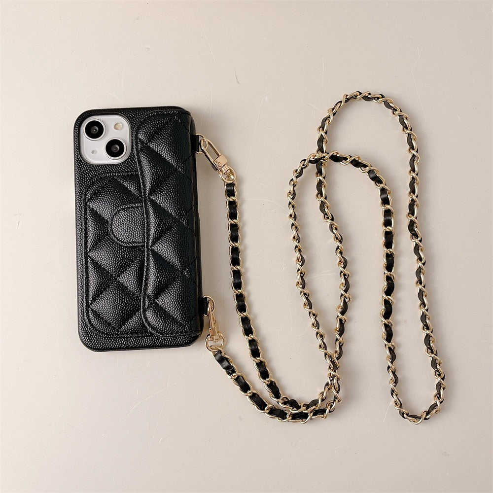 Crossbody Lanyard Wallet Case