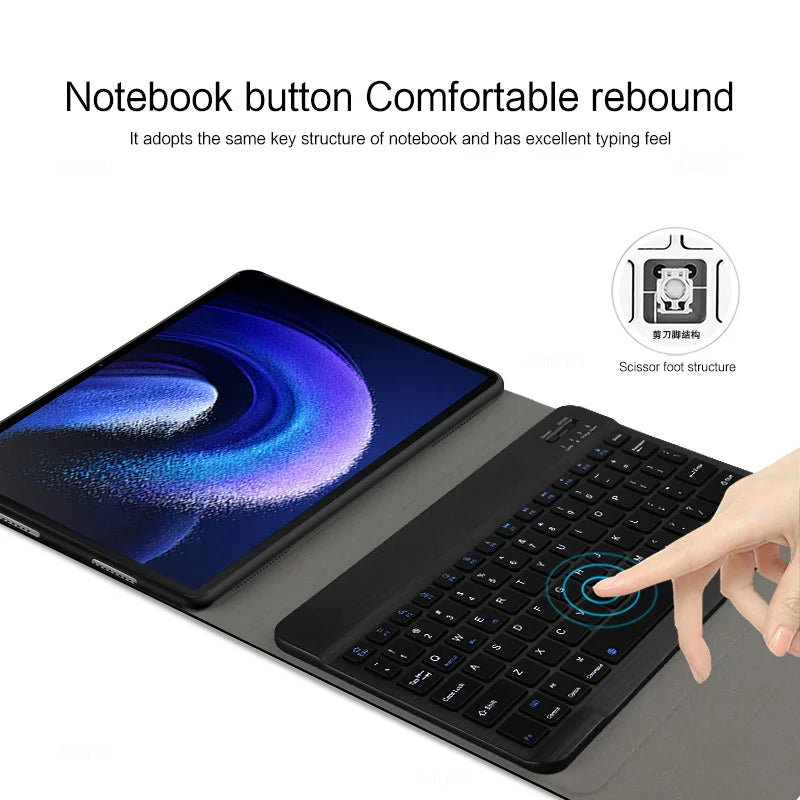 Wireless Detachable Keyboard/Mouse Case for iPad Pro 11 inch 2024 (M4)