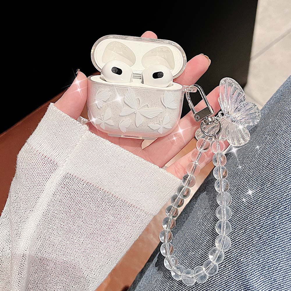 Glitter Butterfly AirPods Case