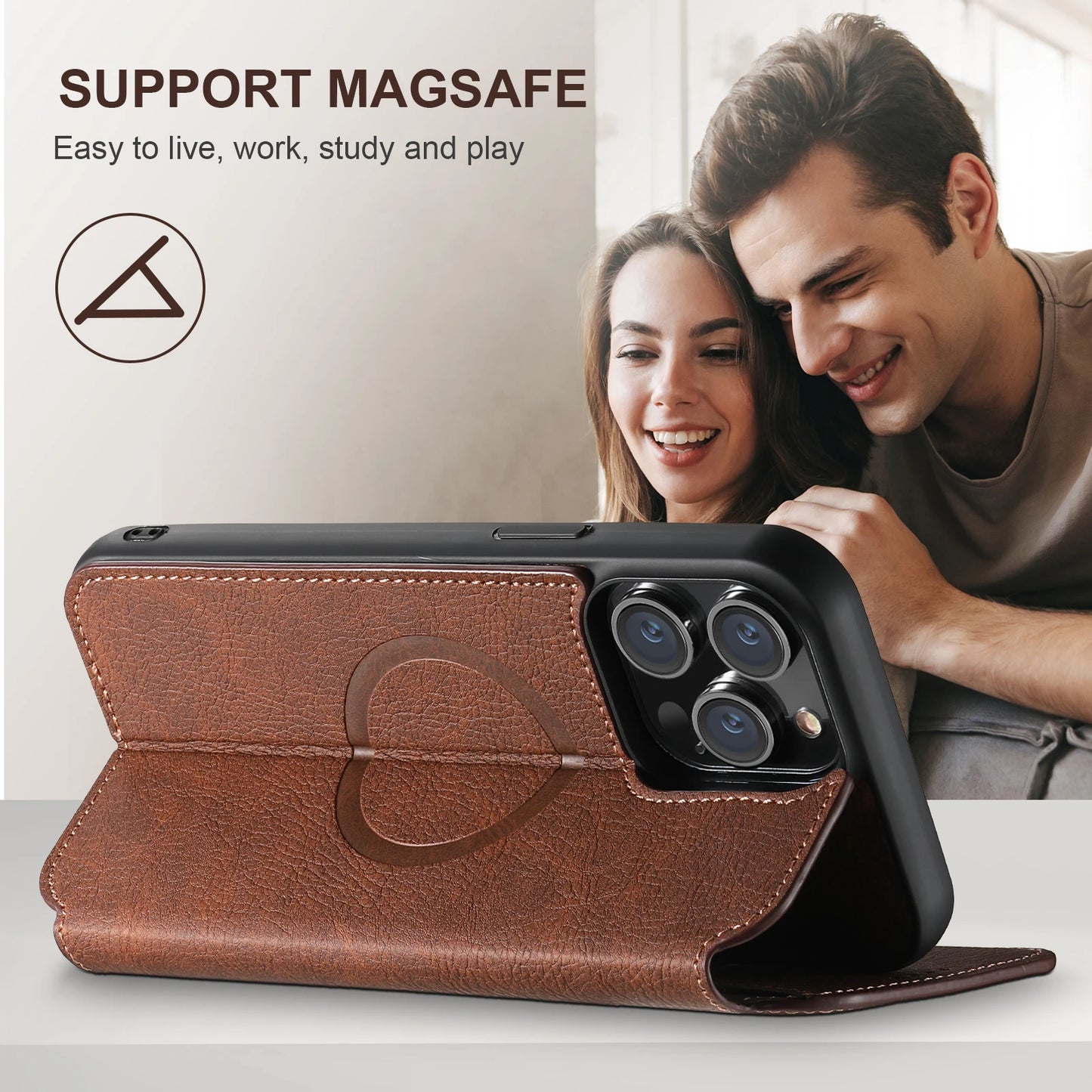 Flip Wallet Card Holder iPhone Case