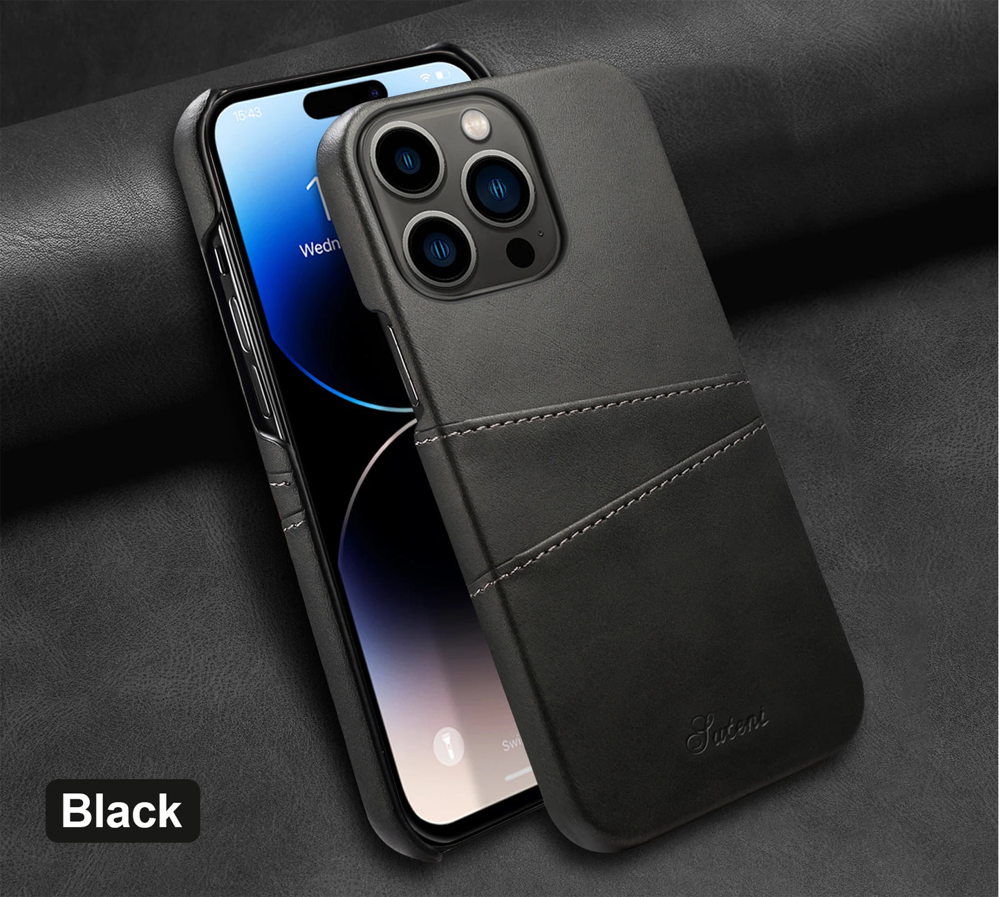 Card Holder Leather iPhone Case
