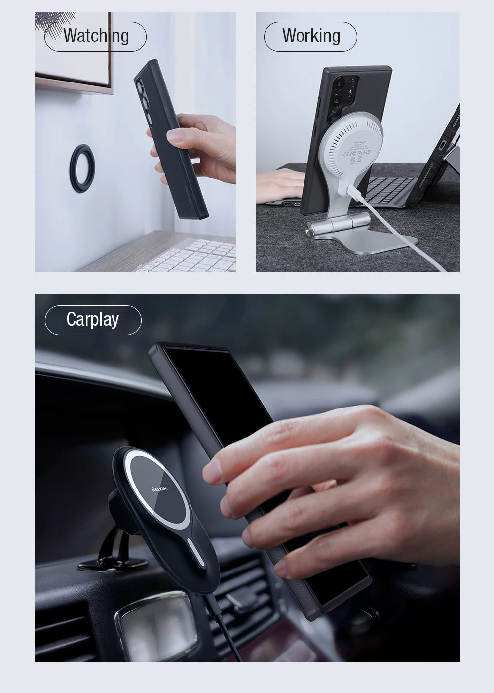 Sleek Black Textured Case