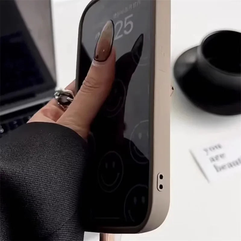 Cute Coffee Bear Silicone iPhone Case