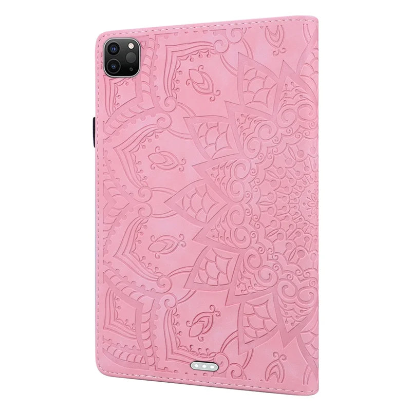 3D Flower Embossed Leather Case for iPad *Air* 13 Inch