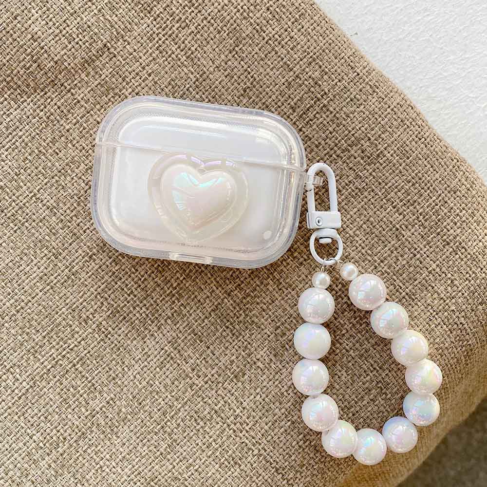 3D Love Heart Transparent Case