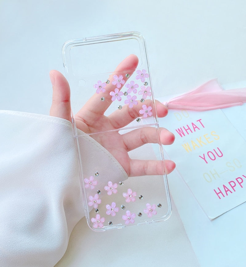 Designer Flower Z Flip Case