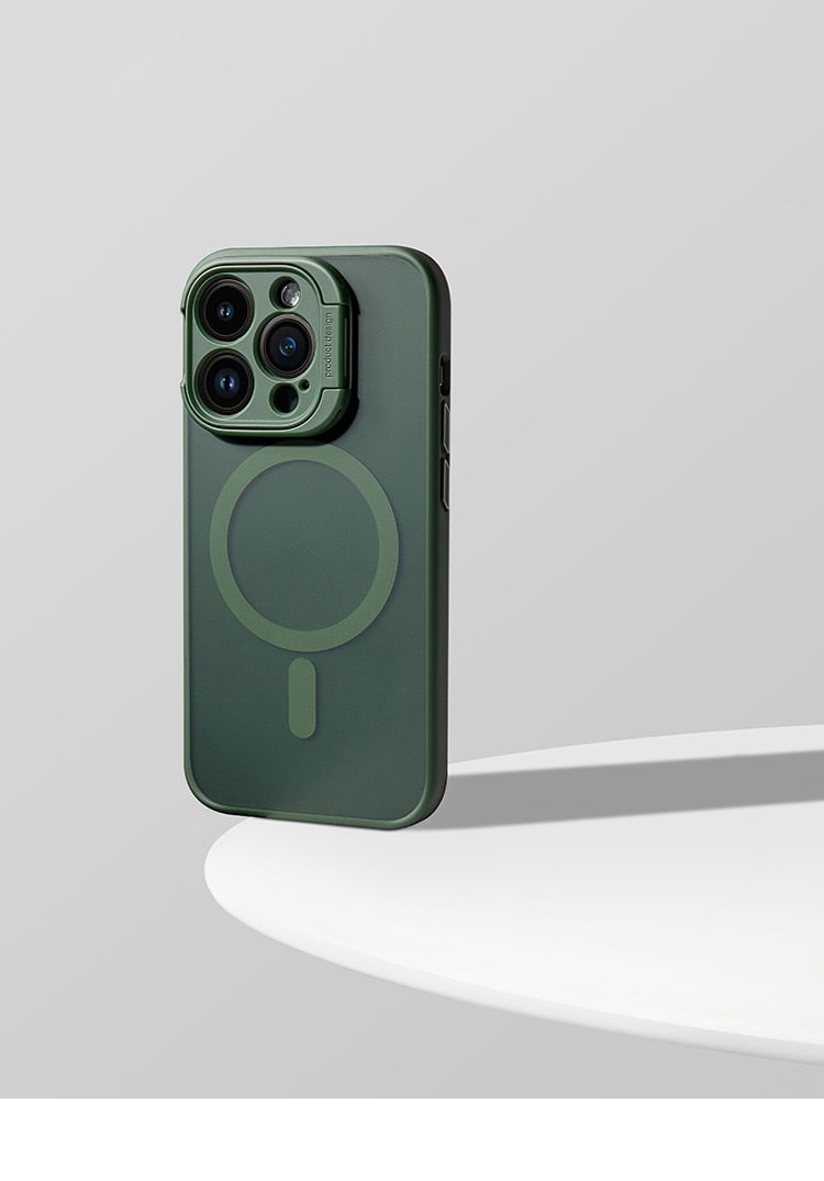 Translucent Stand Bracket Magsafe iPhone Case