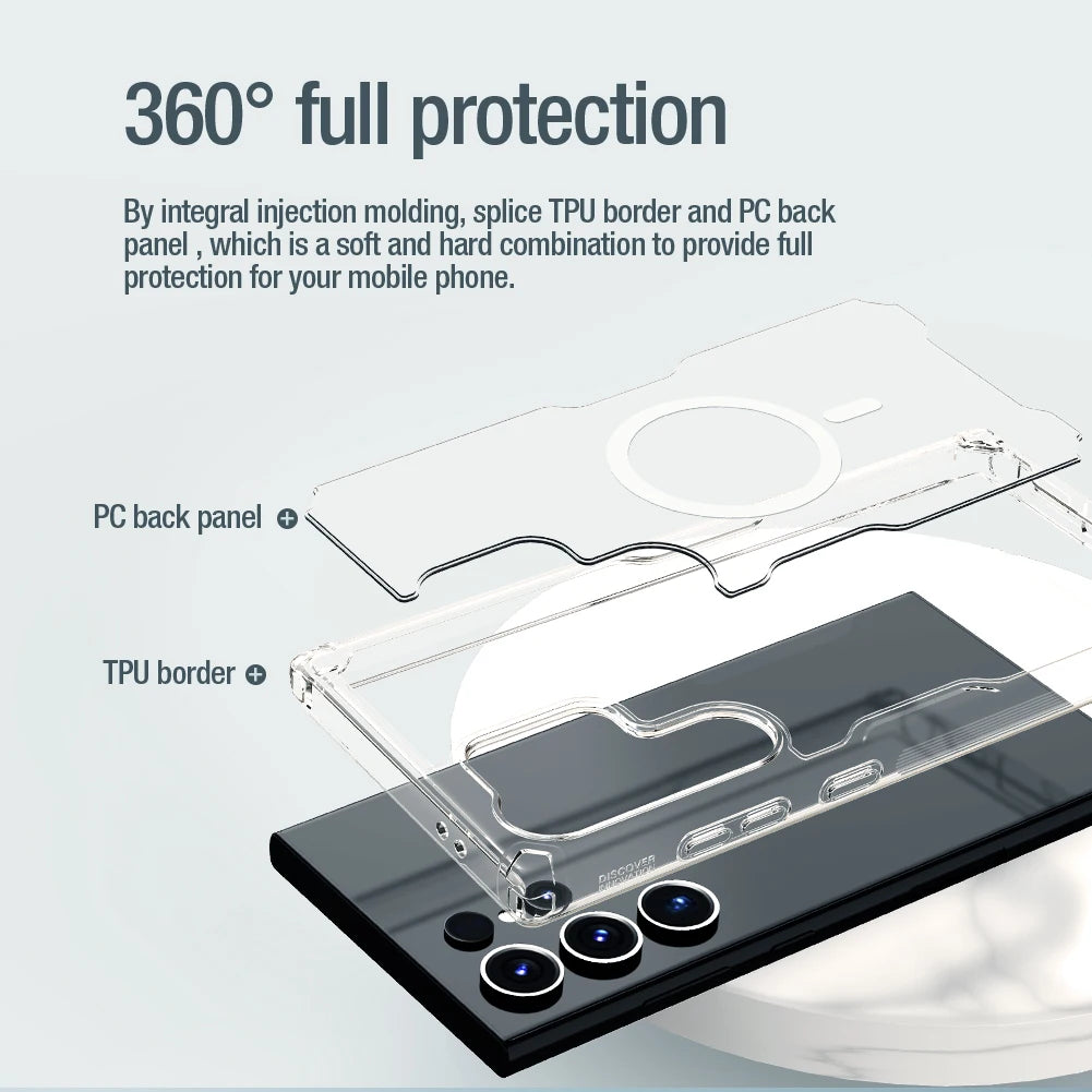 Transparent Magnetic Case for S24 series