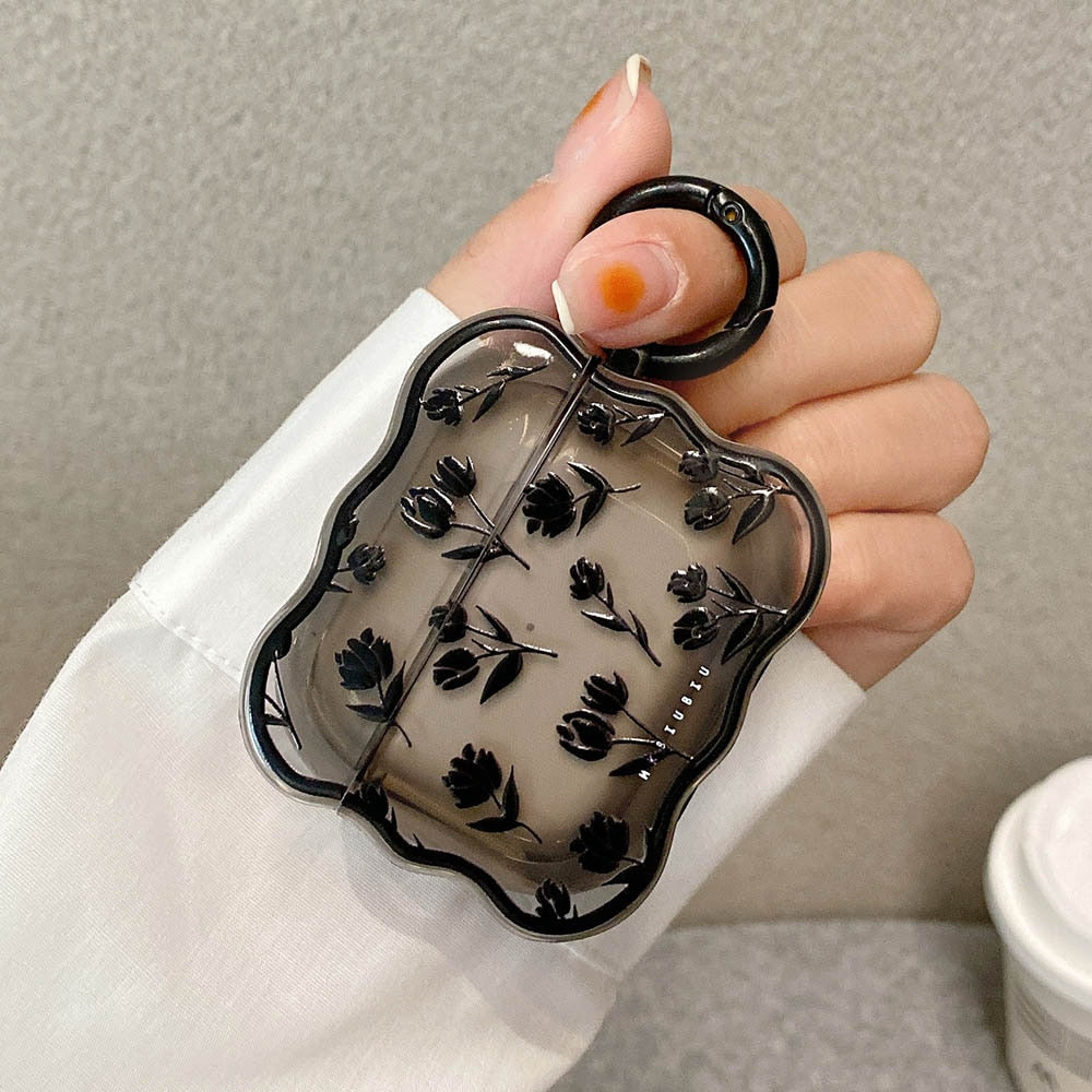 Black Tulip Flower Case