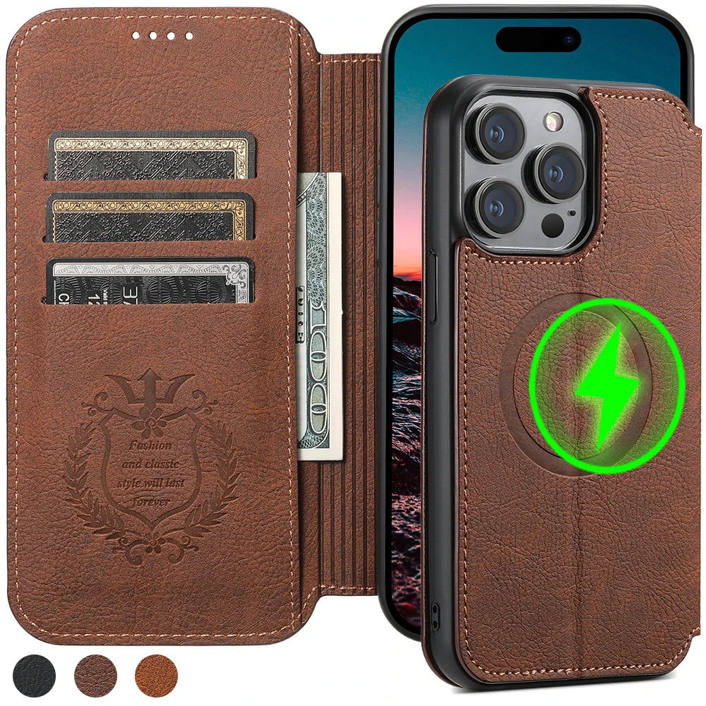 Flip Wallet Card Holder iPhone Case