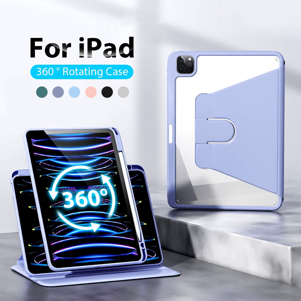 360° Rotation iPad Case