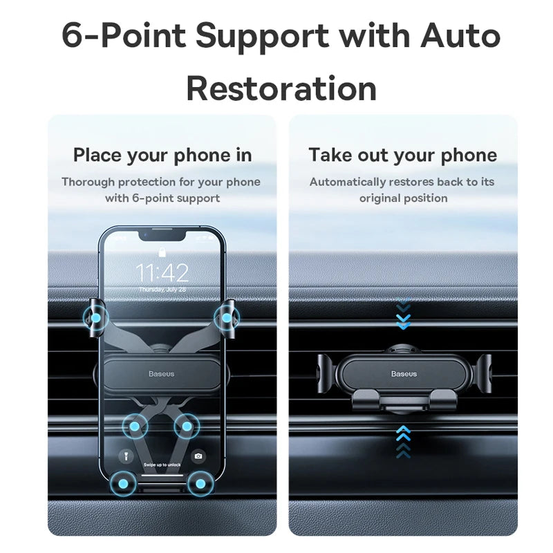 Car Phone Holder | Flexible Air Vent Mount