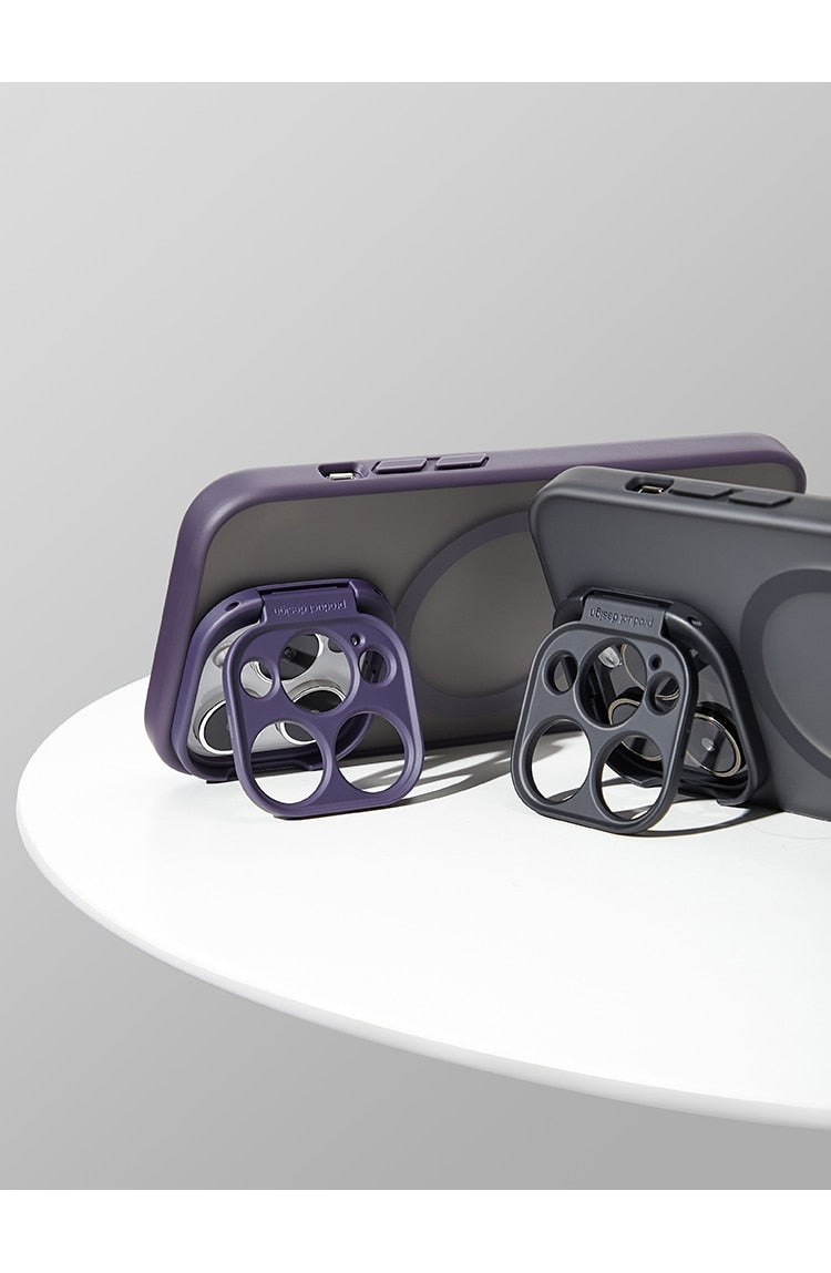 Translucent Stand Bracket Magsafe iPhone Case