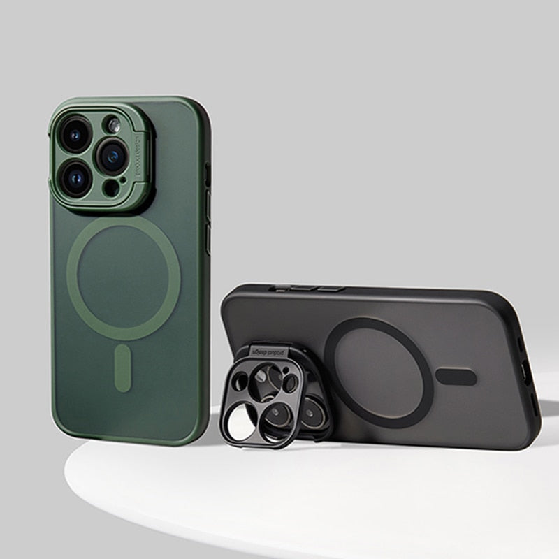 Translucent Stand Bracket Magsafe iPhone Case
