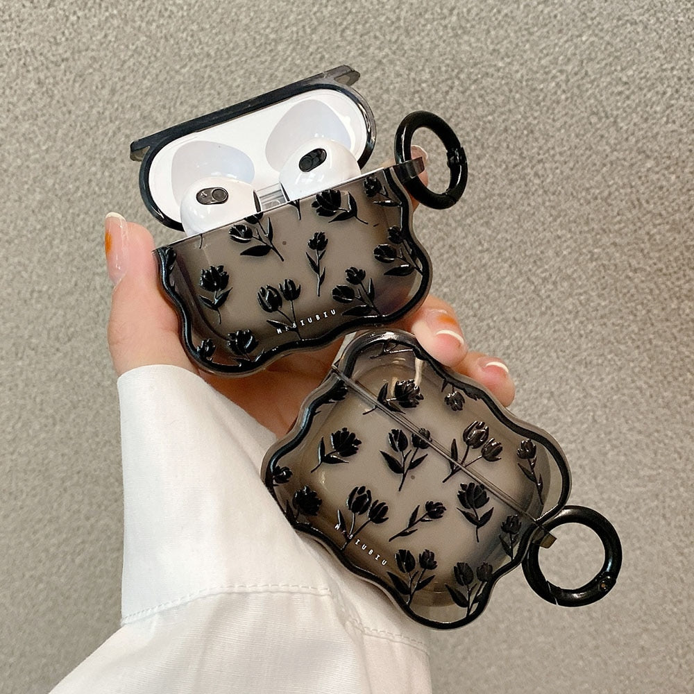 Black Tulip Flower Case