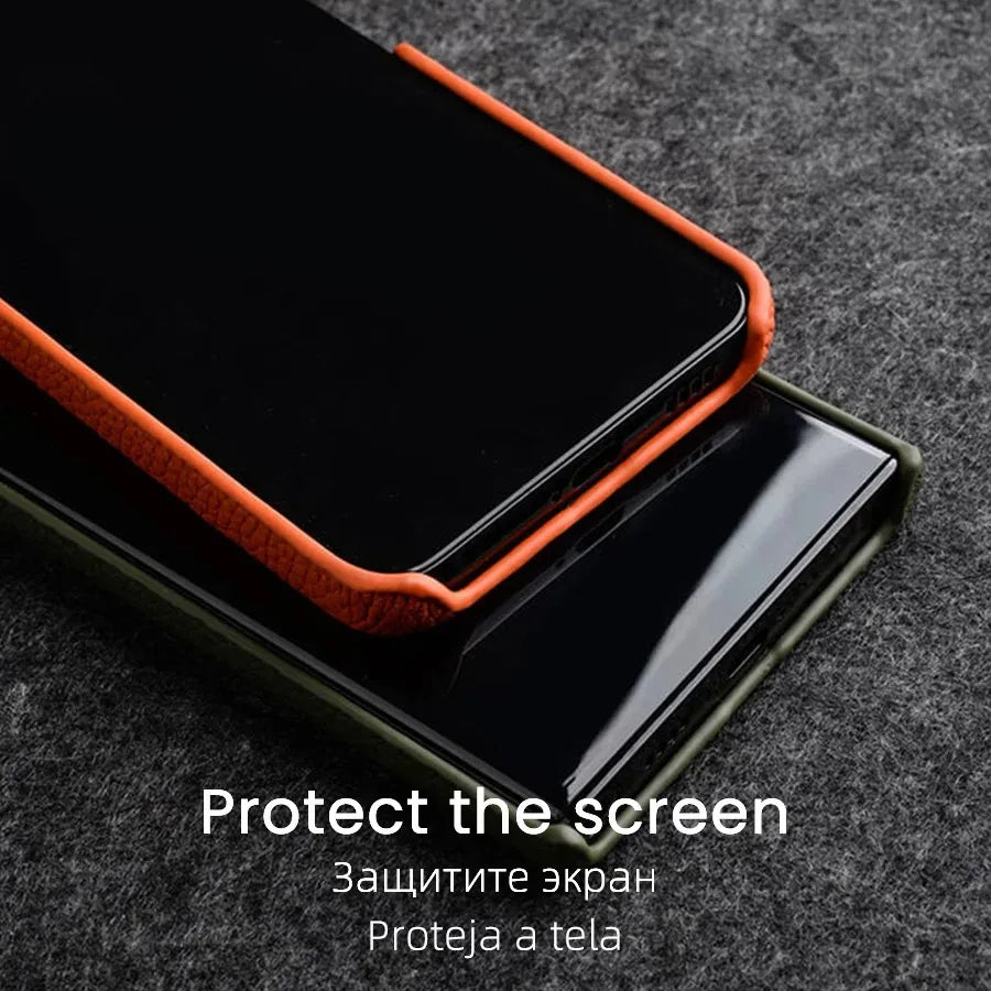 Melkco Genuine Leather Aesthetic Samsung Case