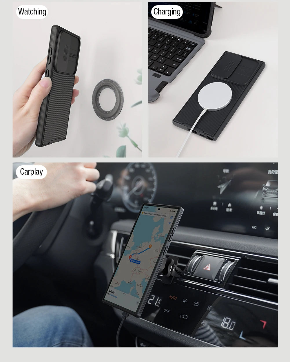 Magnetic Slide Camera Case