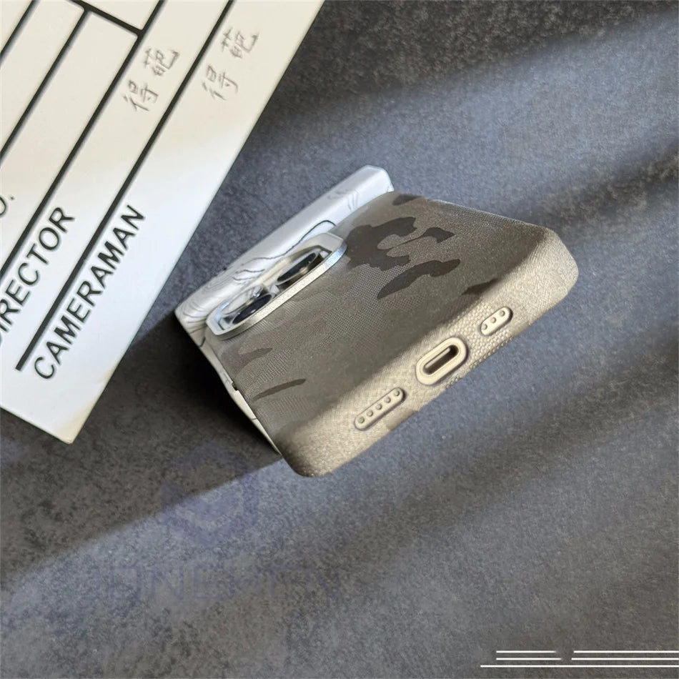MagSafe Charge Camouflage Design iPhone Case